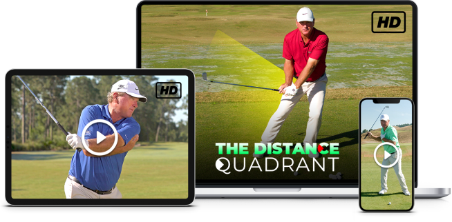 Image featuring Brian Mogg's The Distance Quadrant training course, shown on a desktop, laptop, and mobile device.