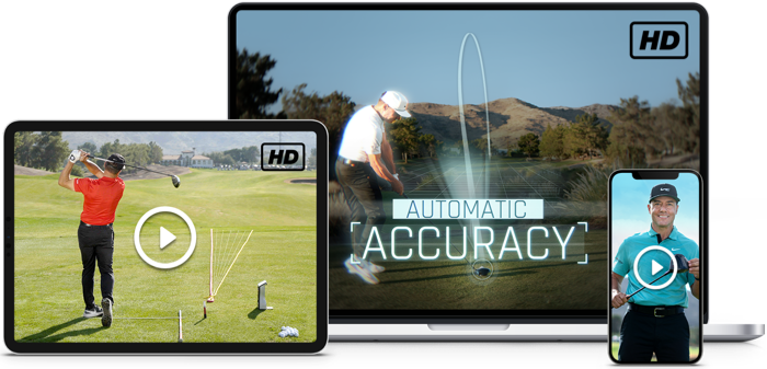 Image featuring Martin Chuck's Automatic Accuracy training course, shown on a desktop, laptop, and mobile device.