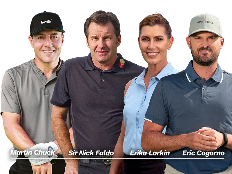 Image of Eric Cogorno, Erika Larkin, Sir Nick Faldo and Martin Chuck