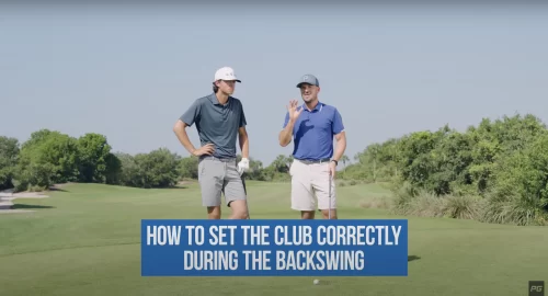 How to set the club correctly during the backswing